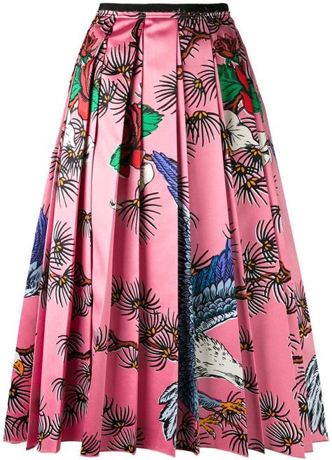 gucci bee skirt|gucci floral print skirts.